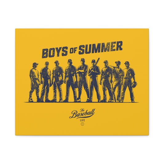 Boys of Summer Wall Art Canvas_Yellow Gold