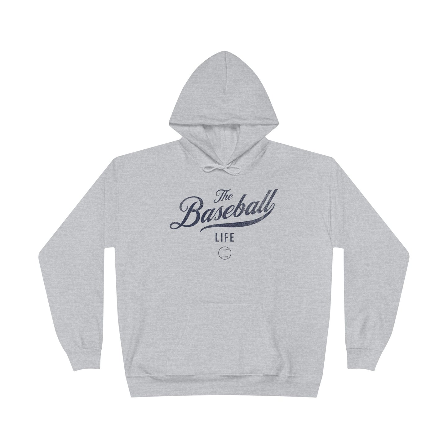 The Baseball Life Hoodie w/Grommets_Navy Print