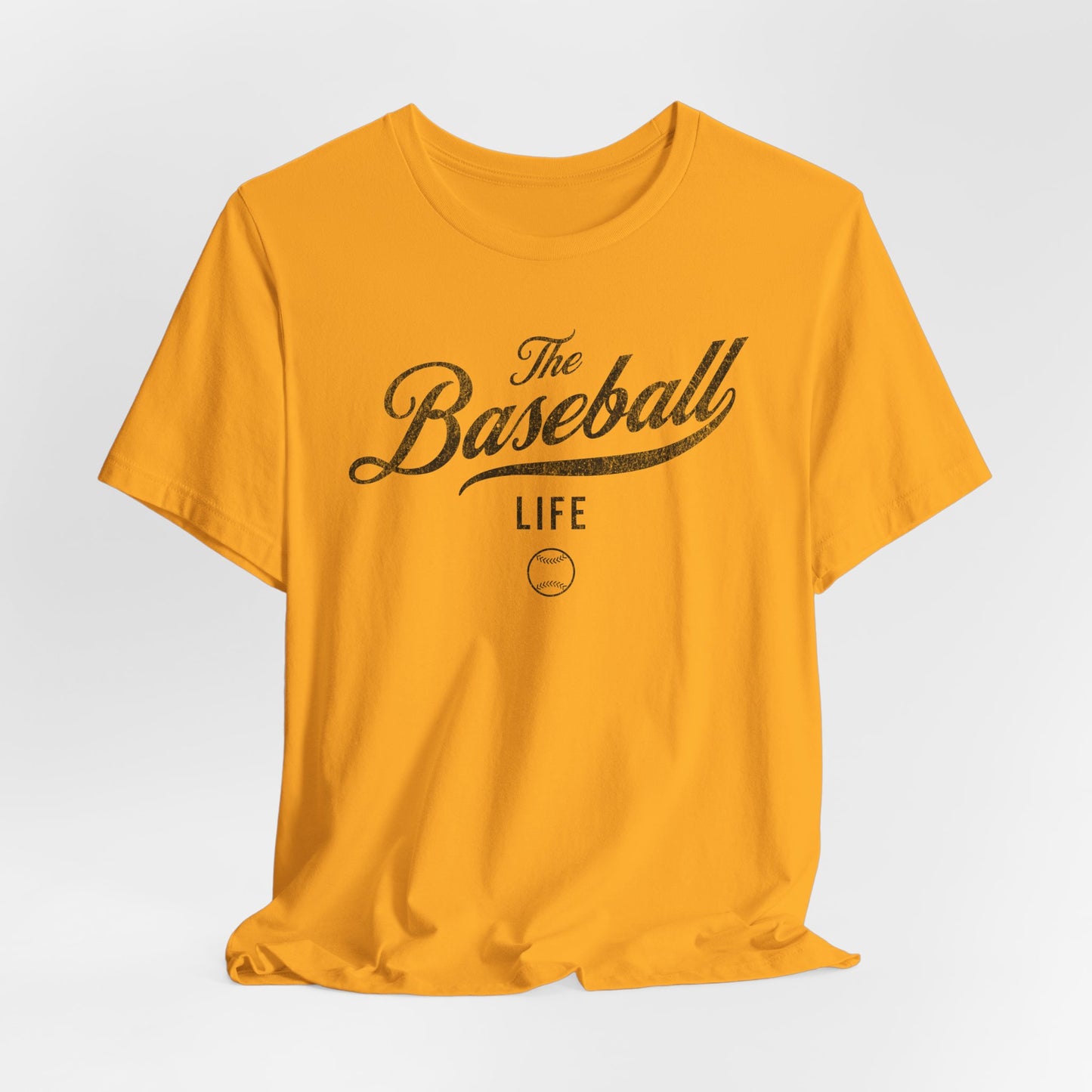 The Baseball Life Classic Script T-Shirt_Black Print
