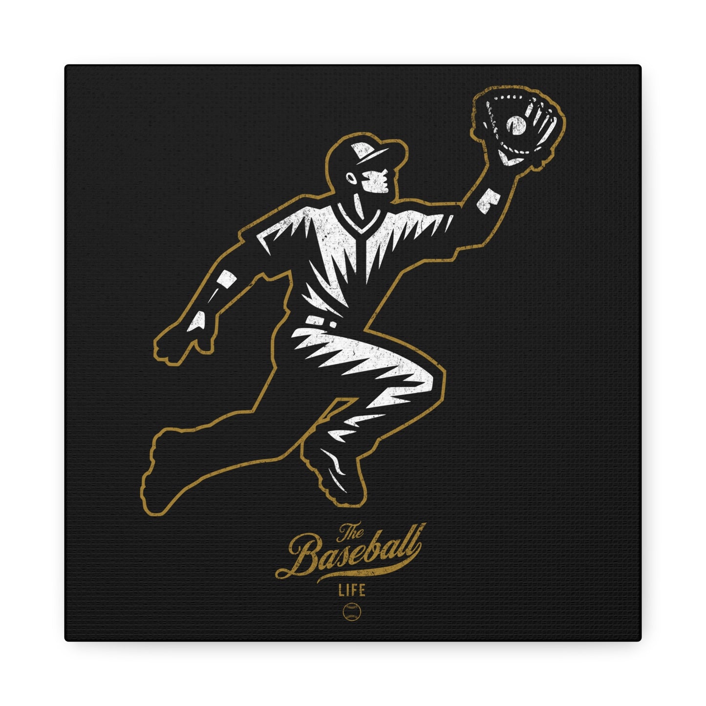Player Icon Wall Art Canvas_Black