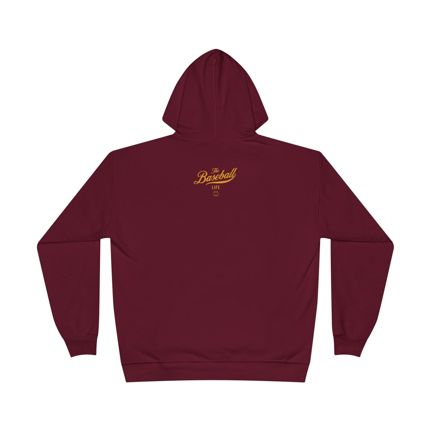 The Baseball Life Hoodie w/Grommets_Yellow Gold Print