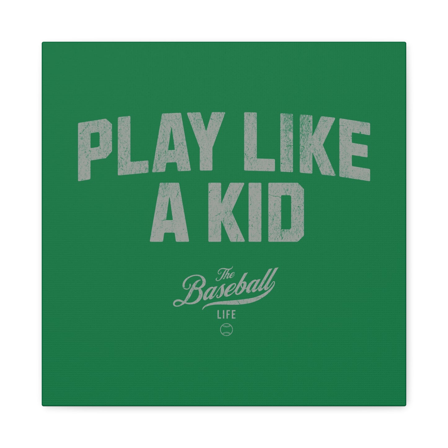 Play Like A Kid Wall Art Canvas_Green