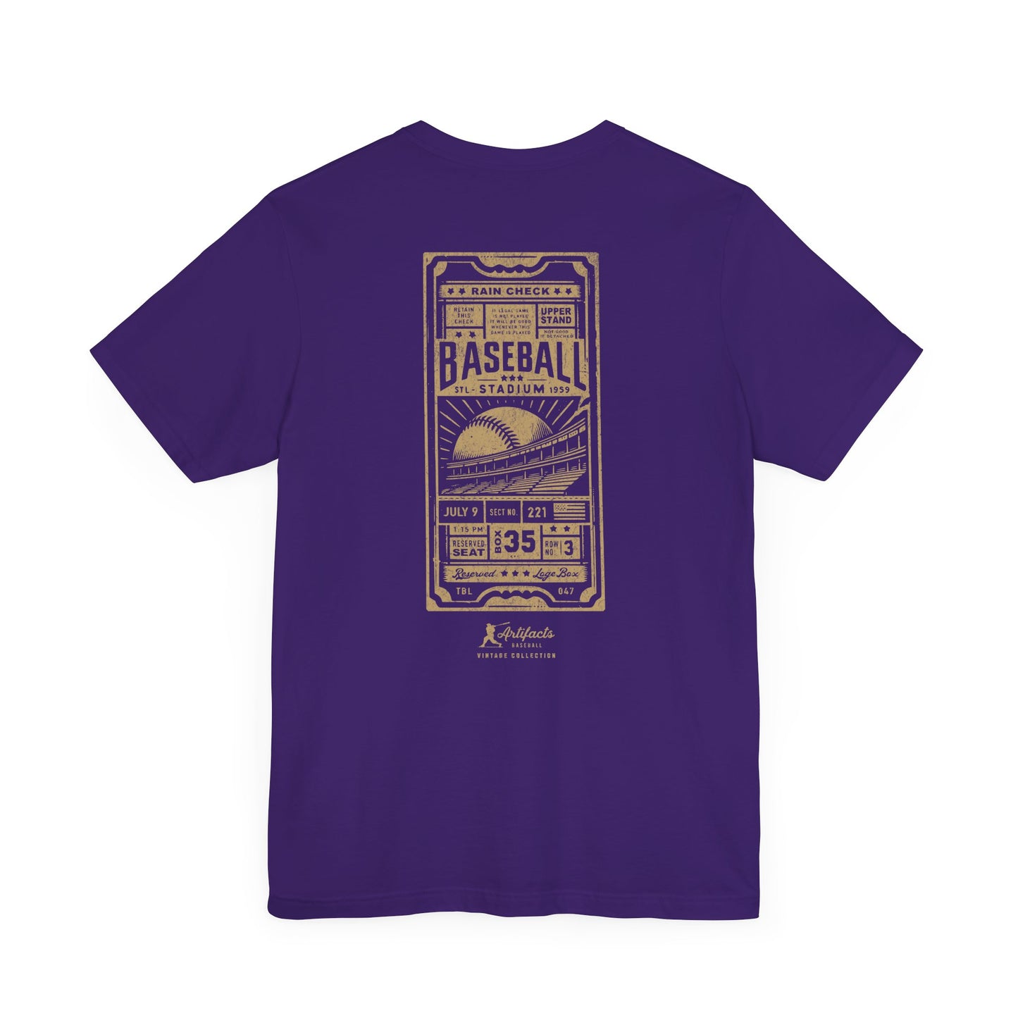 Box Seat Ticket_Artifacts Baseball Collection T-Shirt
