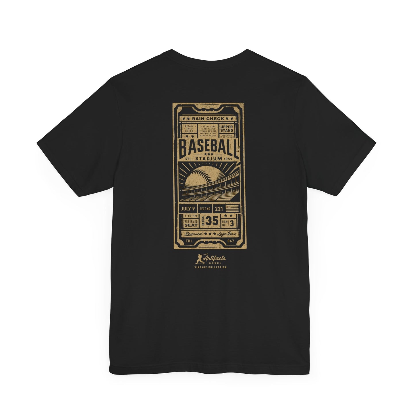 Box Seat Ticket_Artifacts Baseball Collection T-Shirt