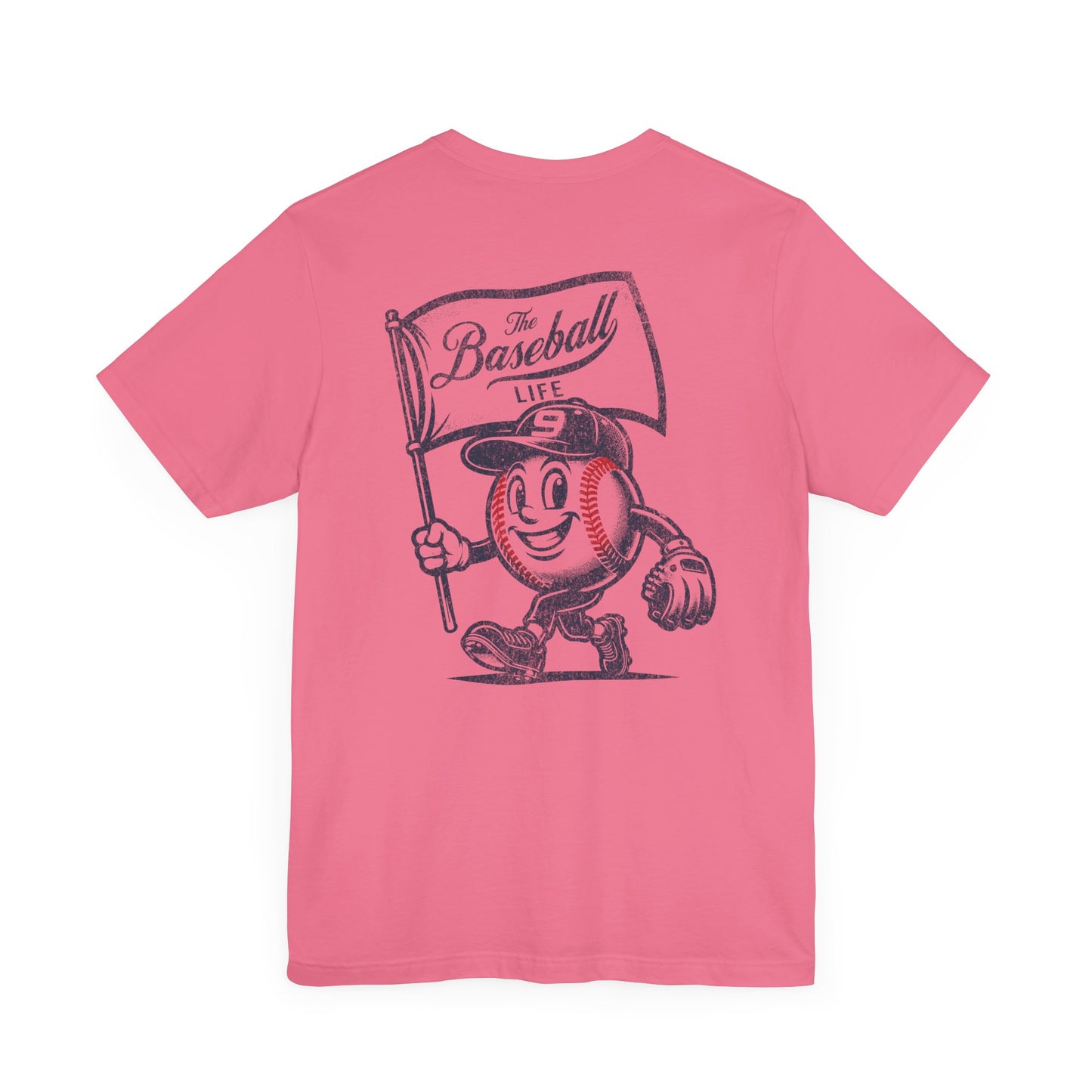 Mr. Baseball Mascot Flying Flag T-Shirt