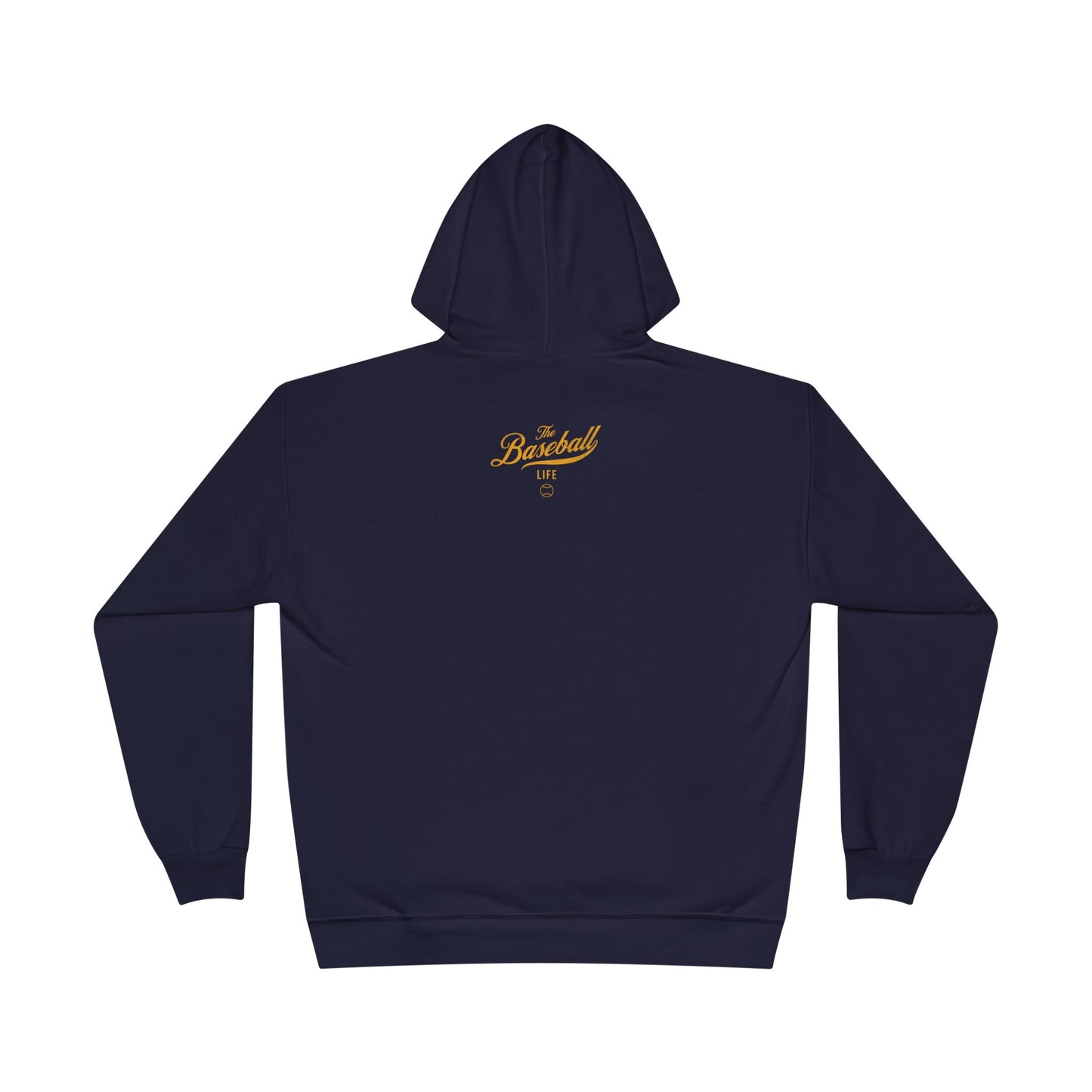 The Baseball Life Hoodie w/Grommets_Yellow Gold Print