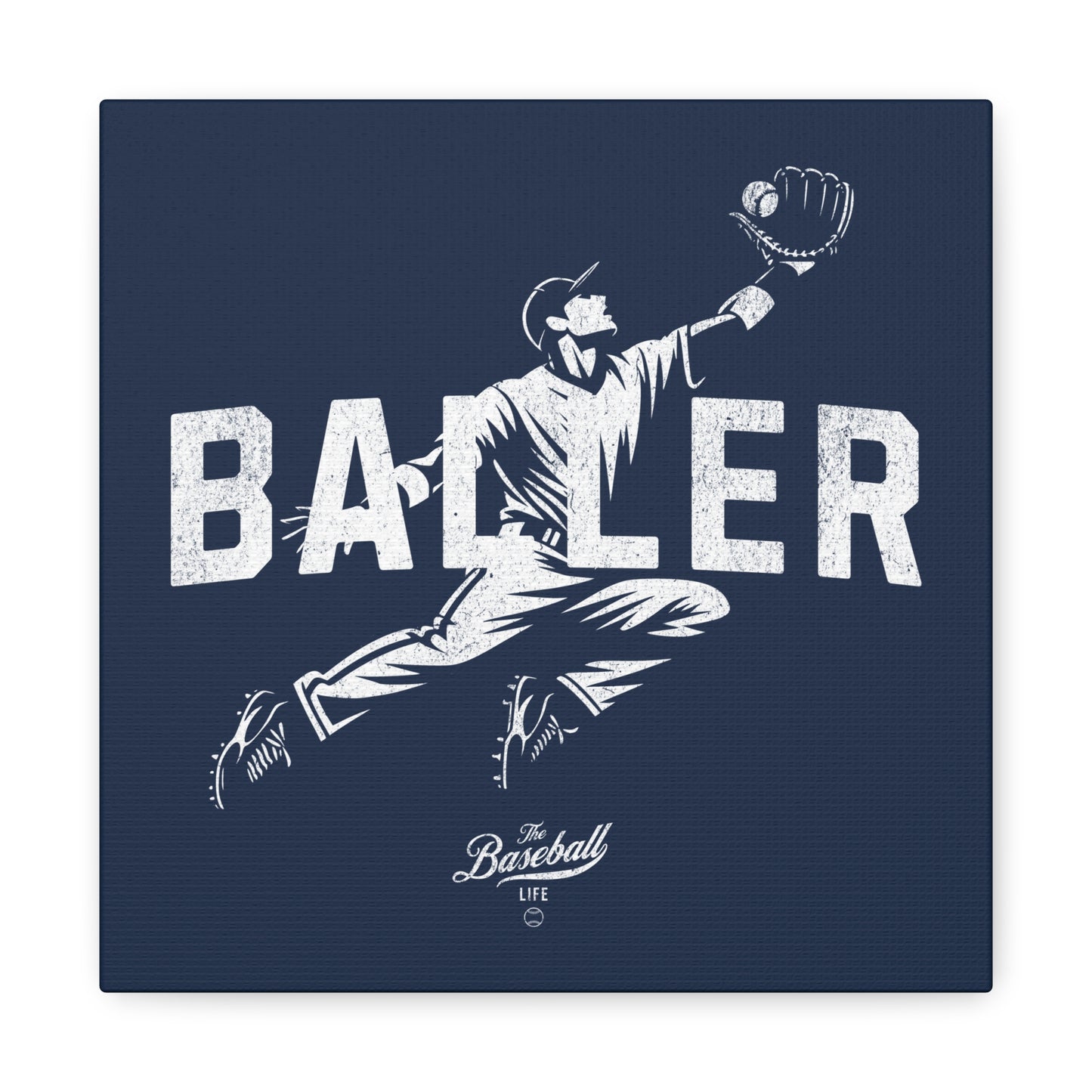 Baller Wall Art Canvas_Navy