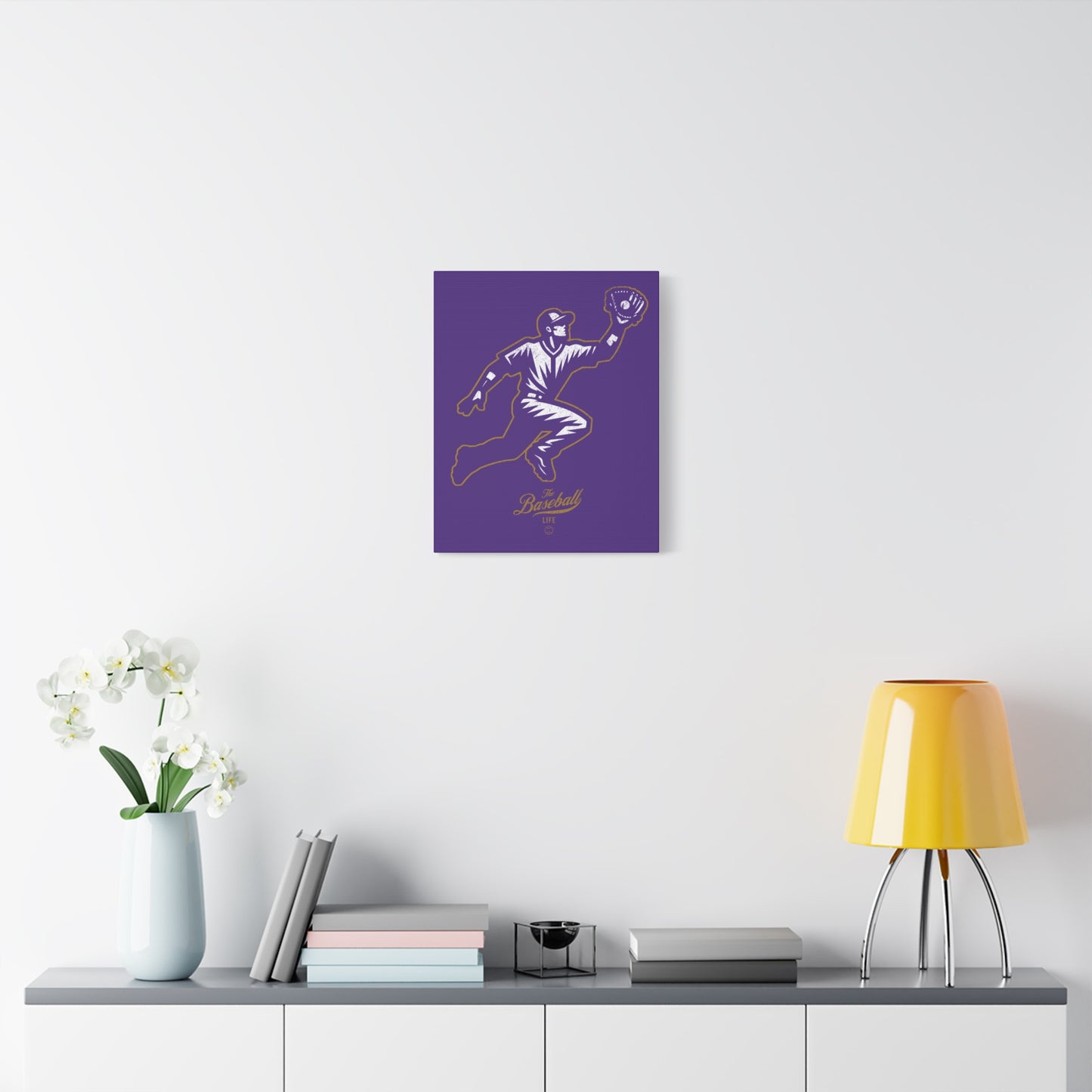 Player Icon Wall Art Canvas_Purple