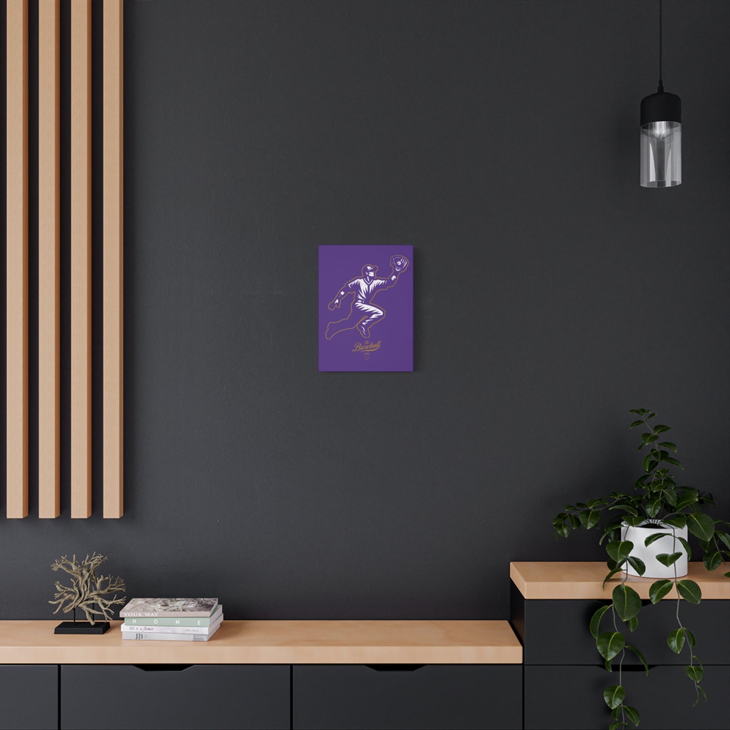 Player Icon Wall Art Canvas_Purple