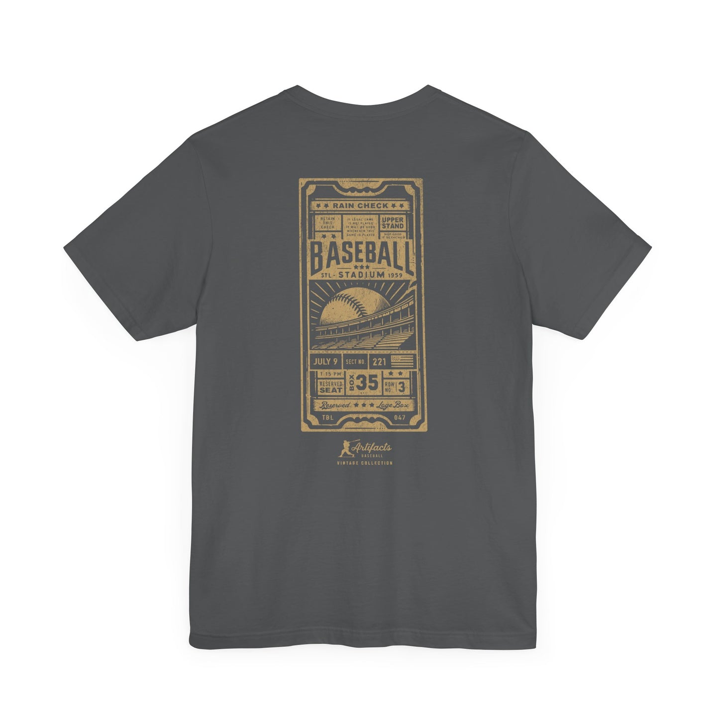 Box Seat Ticket_Artifacts Baseball Collection T-Shirt