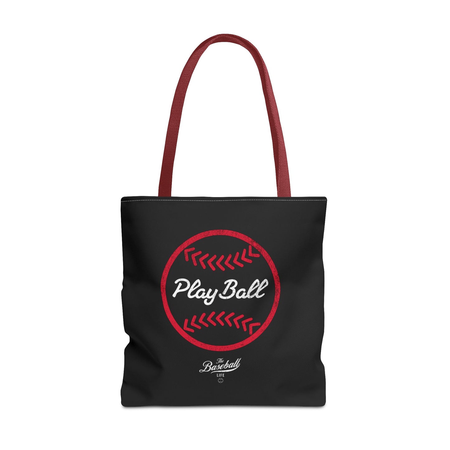Baseball Icon Play Ball Tote Bag_Black