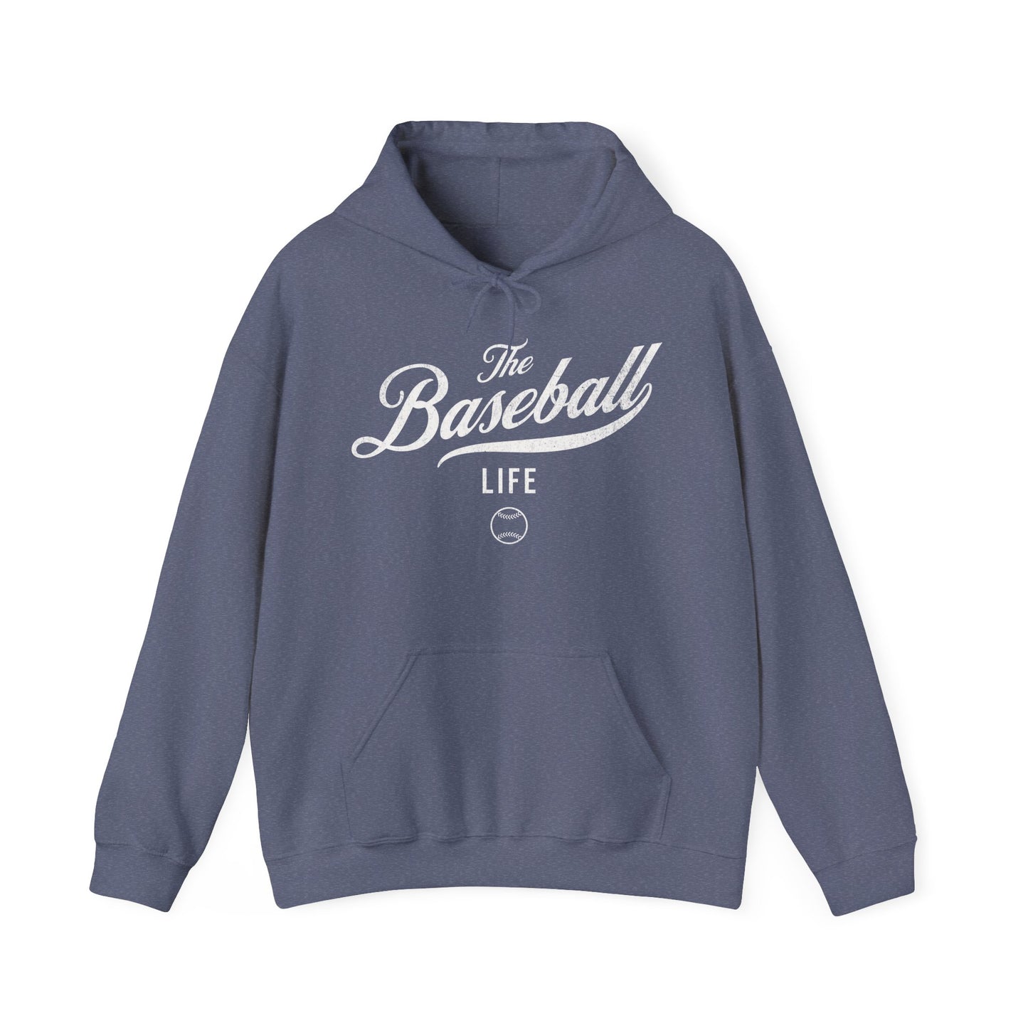 The Baseball Life Hoodie_White Print