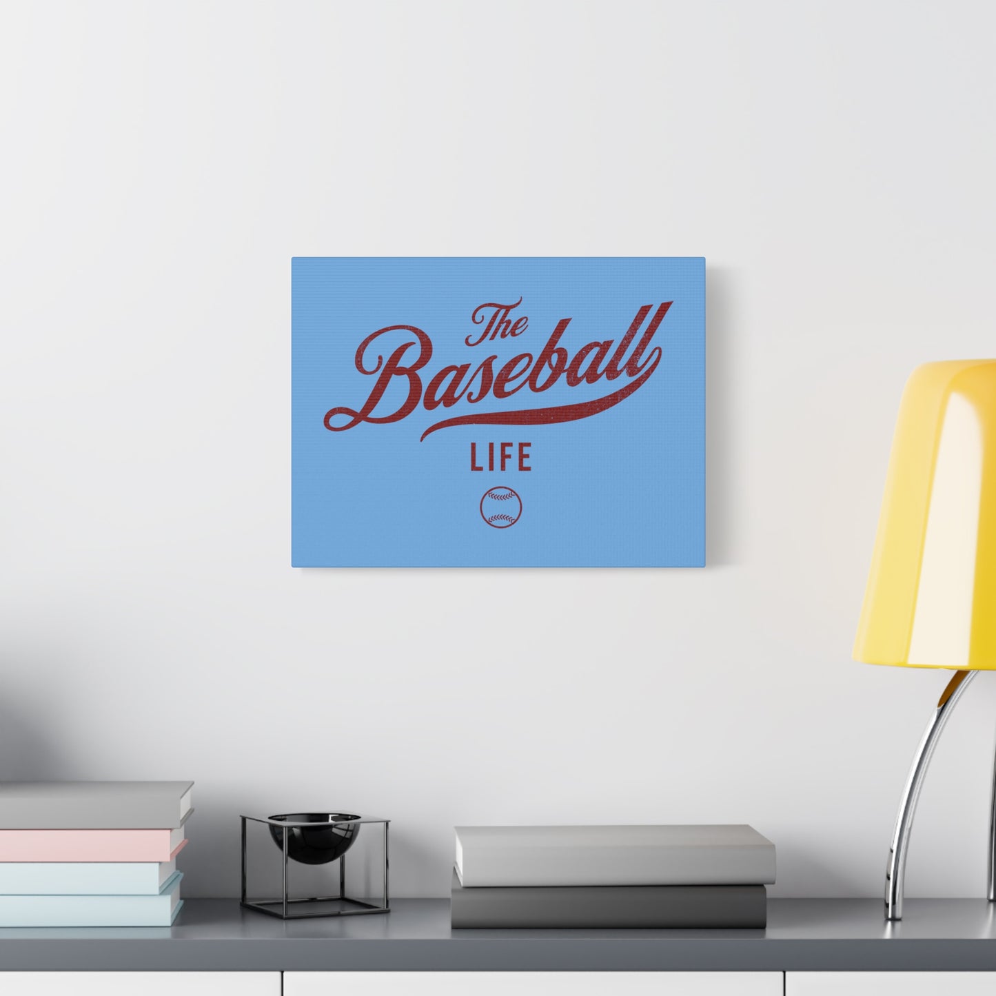 Wall Art Canvas_Carolina Blue w Maroon