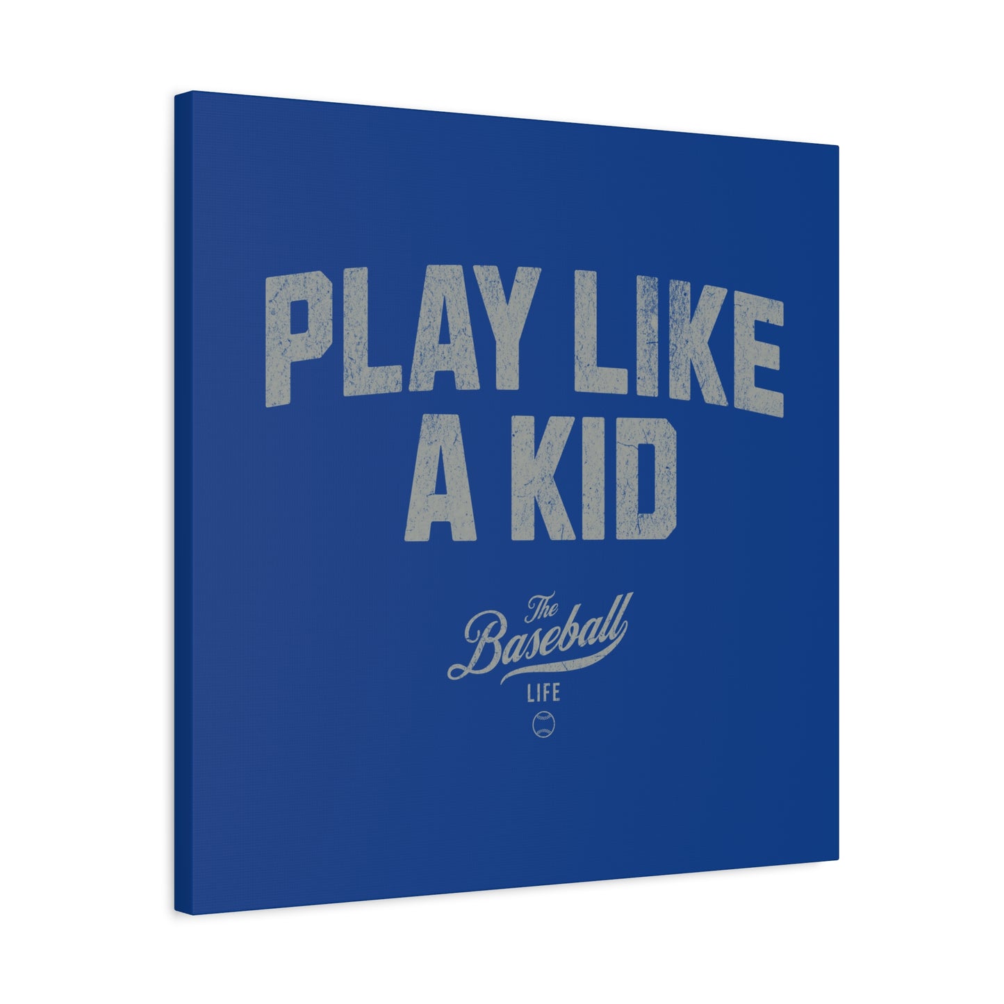 Play Like A Kid Wall Art Canvas_Royal Blue
