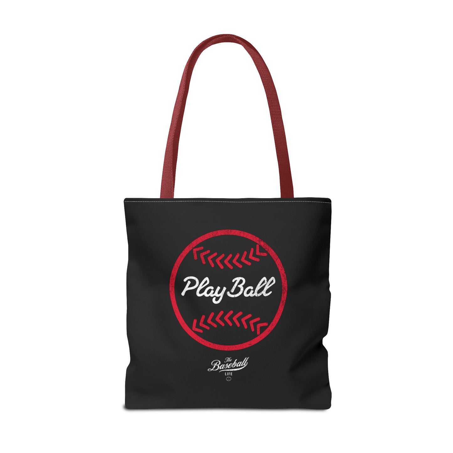 Baseball Icon Play Ball Tote Bag_Black