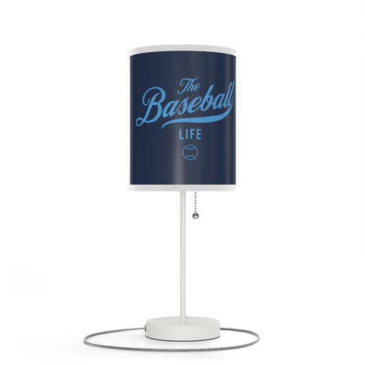 Table Lamp_Navy w Carolina Blue Print