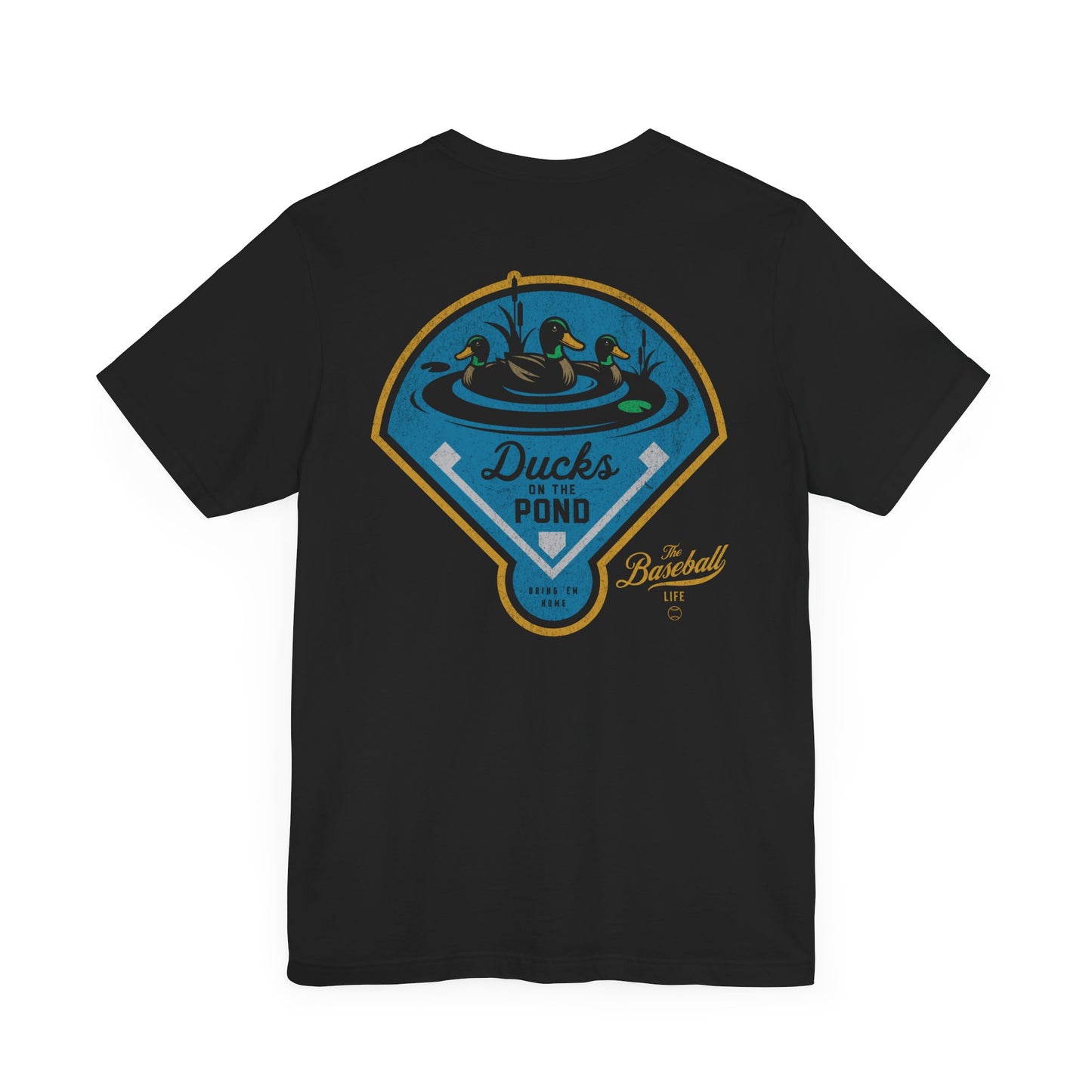 Ducks On The Pond Baseball T-Shirt
