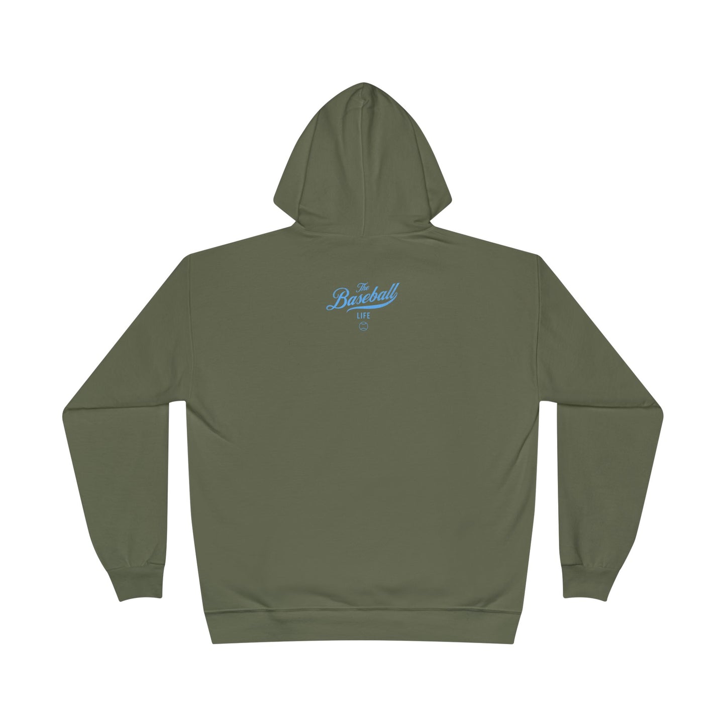 The Baseball Life Hoodie w/Grommets_Carolina Blue Print