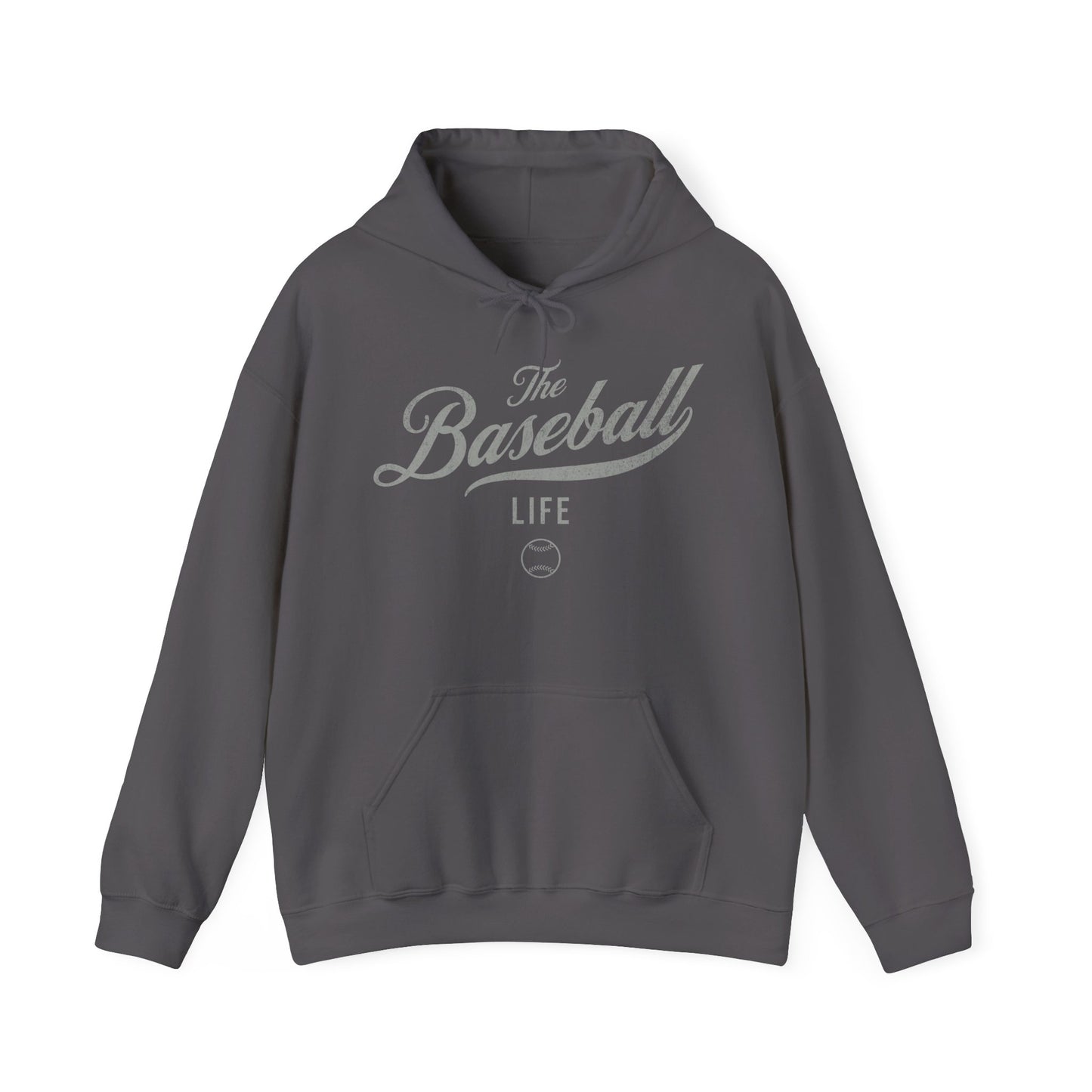 The Baseball Life Hoodie_Silver Gray Print