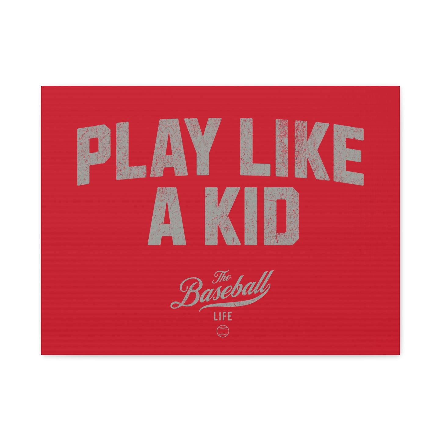 Play Like A Kid Wall Art Canvas_Red