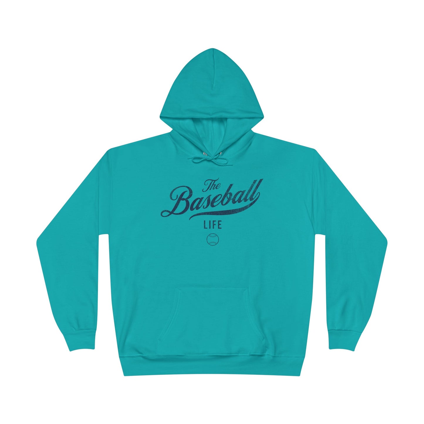 The Baseball Life Hoodie w/Grommets_Navy Print