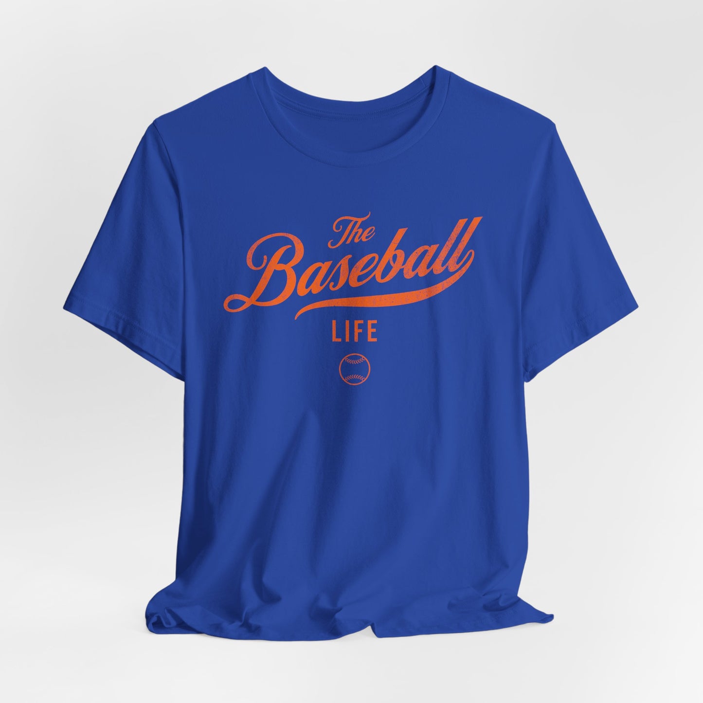 The Baseball Life Classic Script T-Shirt_Orange Print