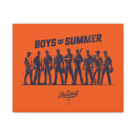 Boys of Summer Wall Art Canvas_Orange