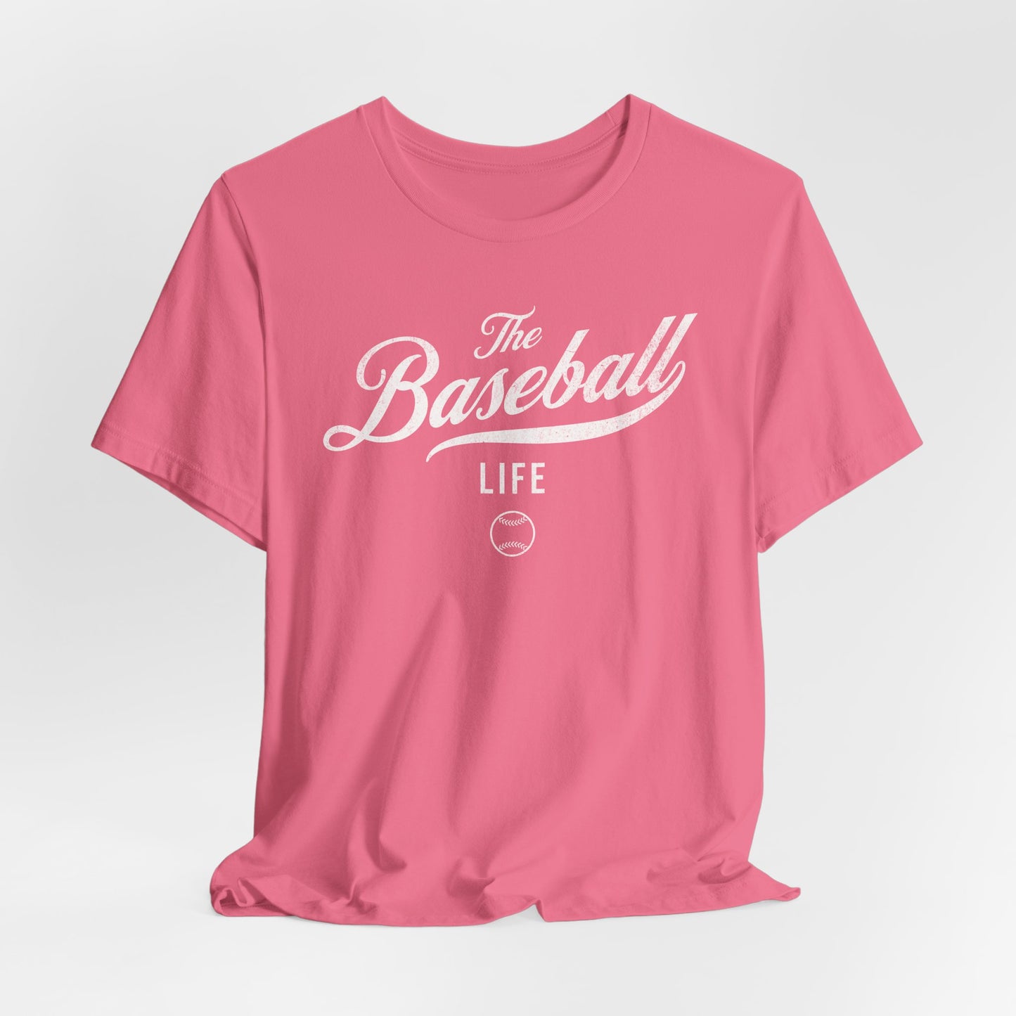 The Baseball Life Classic Script T-Shirt_White Print