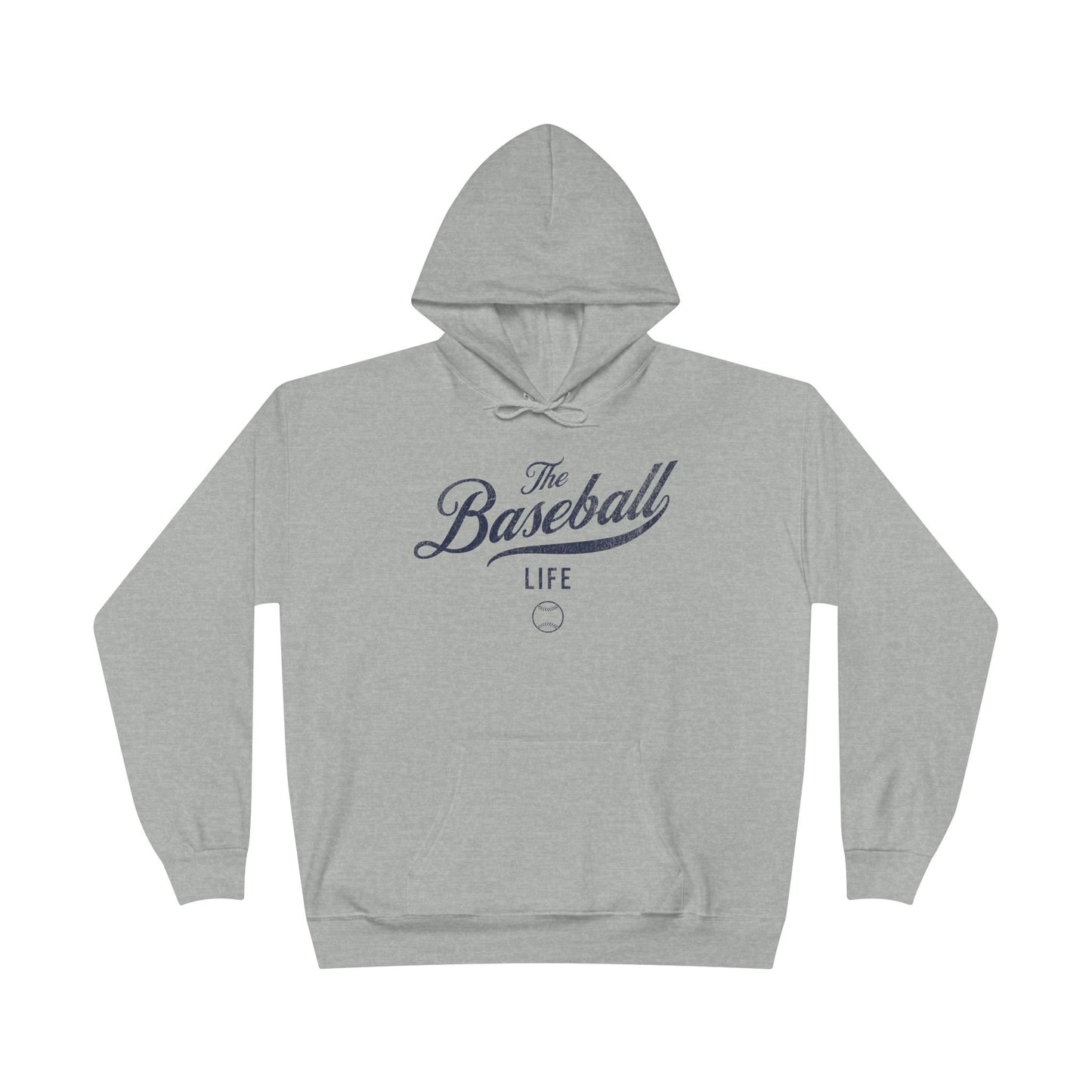 The Baseball Life Hoodie w/Grommets_Navy Print