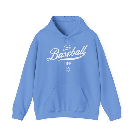 The Baseball Life Hoodie_White Print