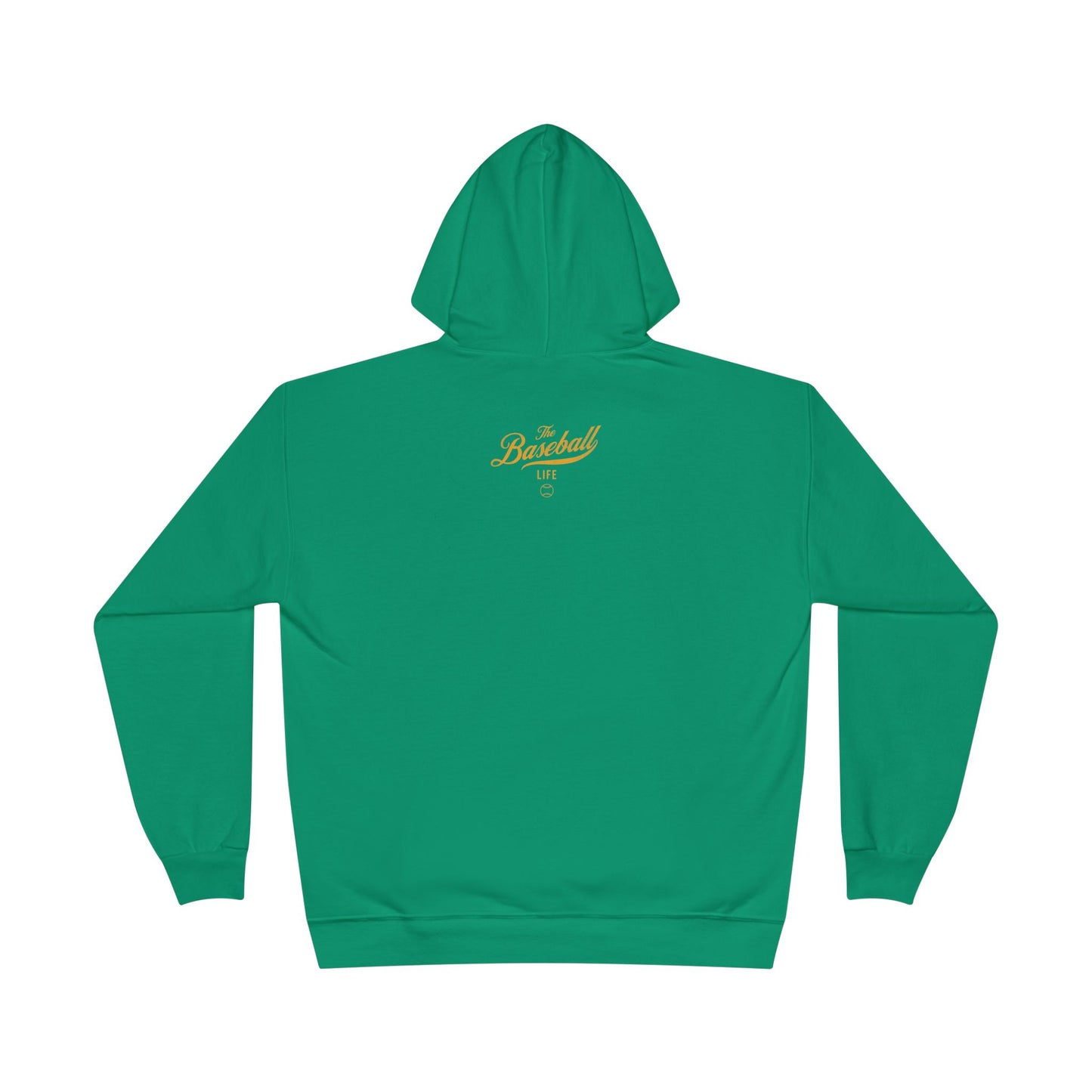 The Baseball Life Hoodie w/Grommets_Yellow Gold Print