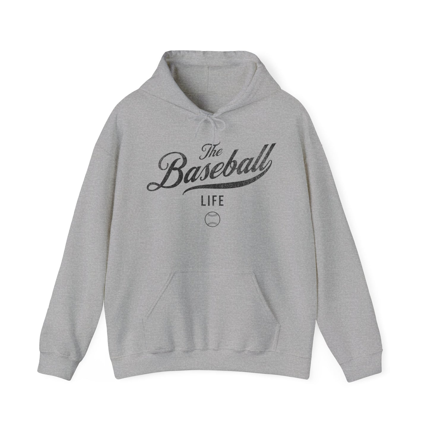 The Baseball Life Hoodie_Black Print