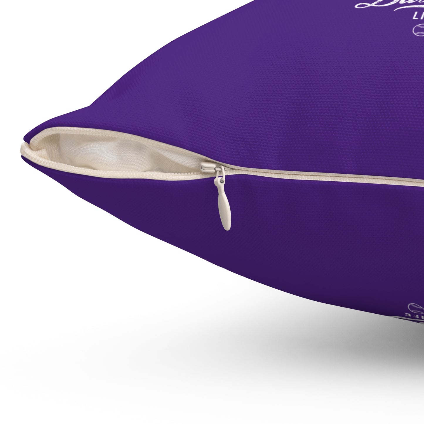 Accent Pillow_Play Ball Graphic Baseball_Purple