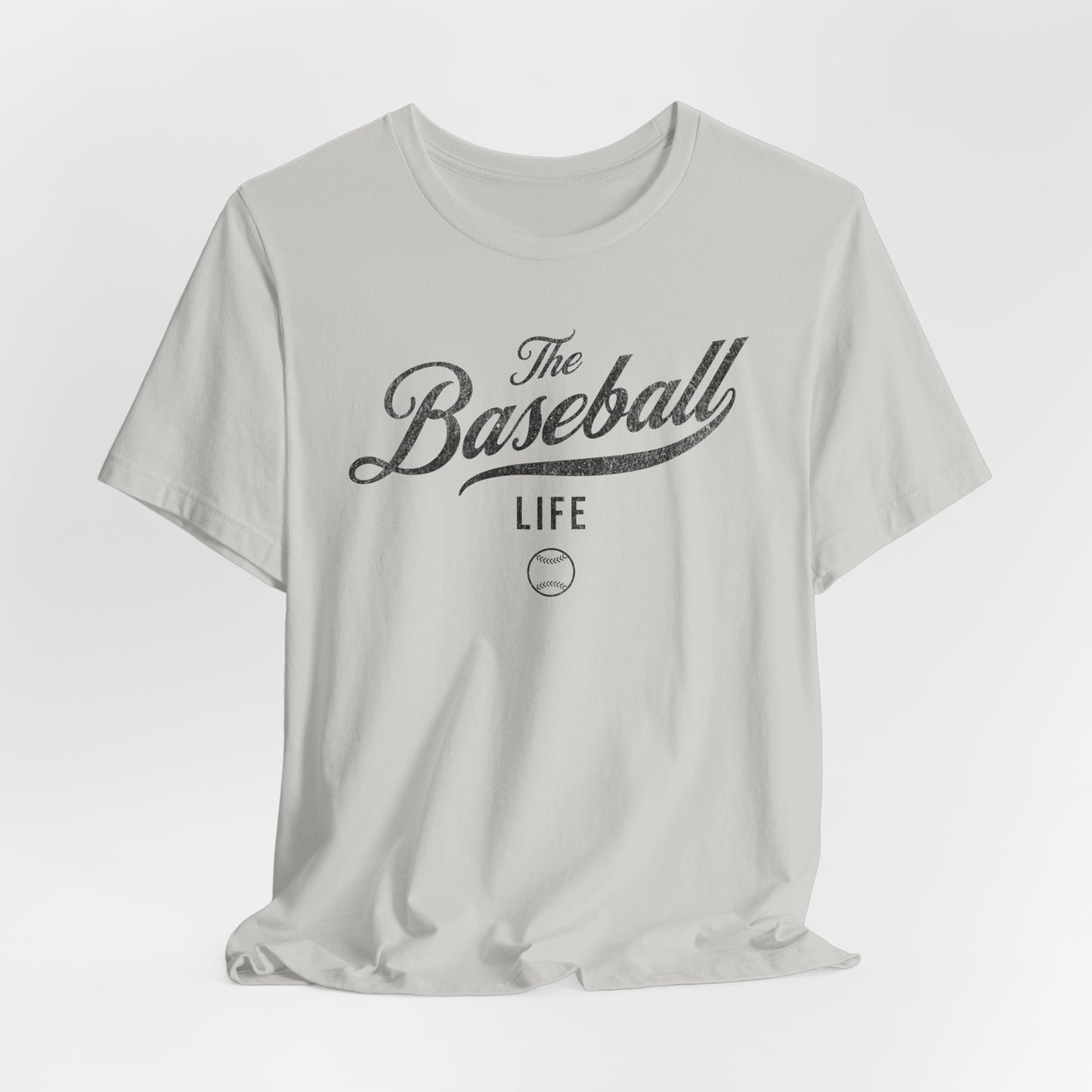 The Baseball Life Classic Script T-Shirt_Black Print