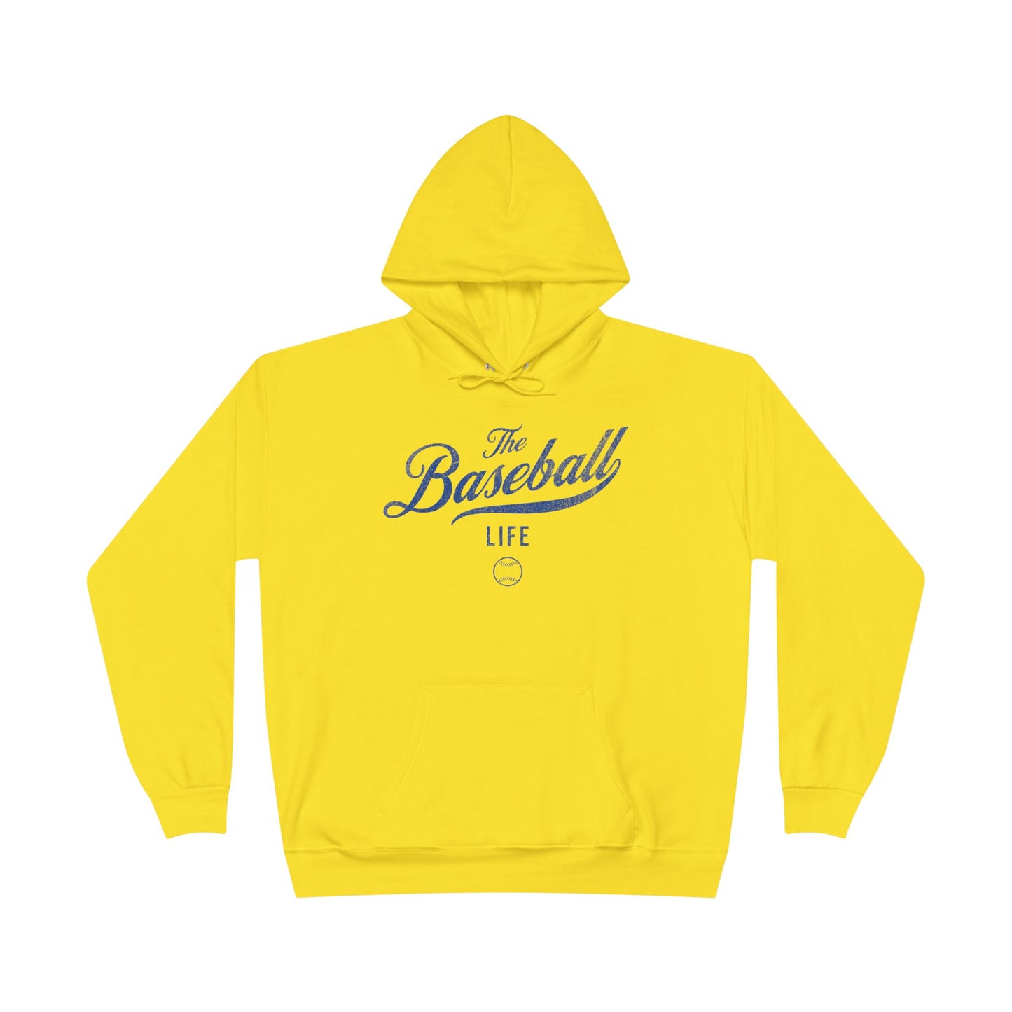 The Baseball Life Hoodie w/Grommets_Royal Blue Print