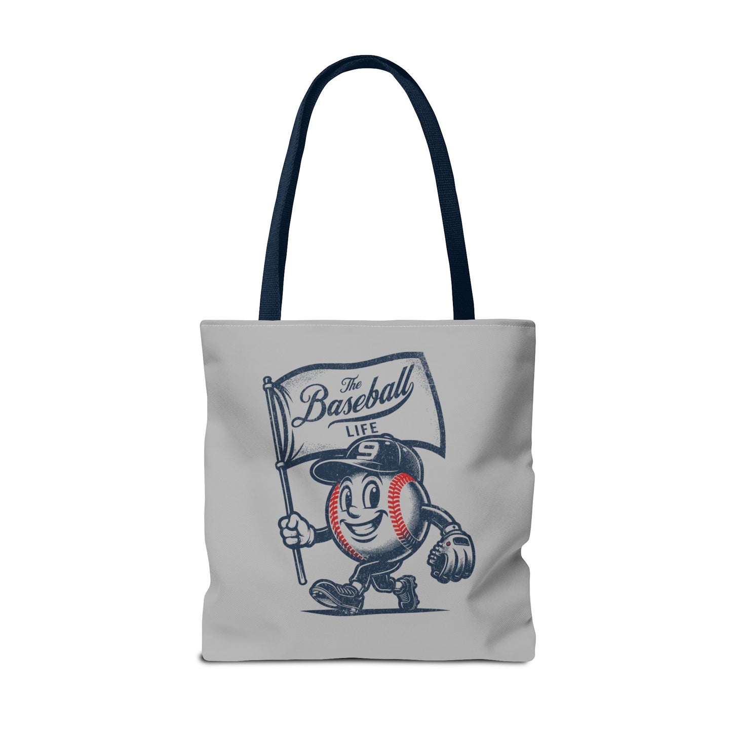 Mr. Baseball Mascot Flying Flag Tote