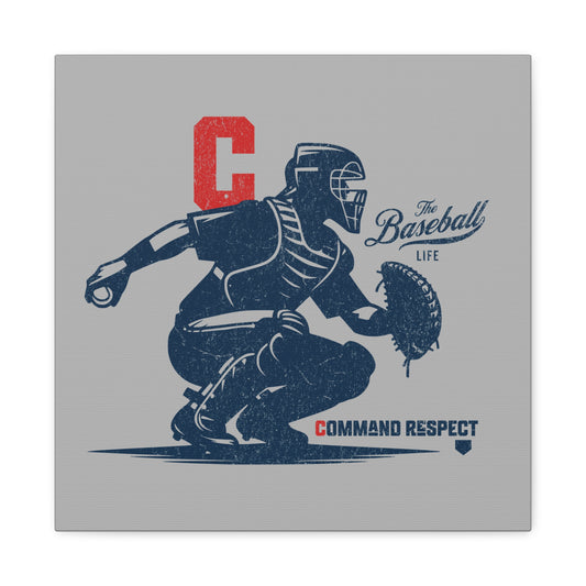 Catcher_Command Respect Wall Art Canvas_Light Gray