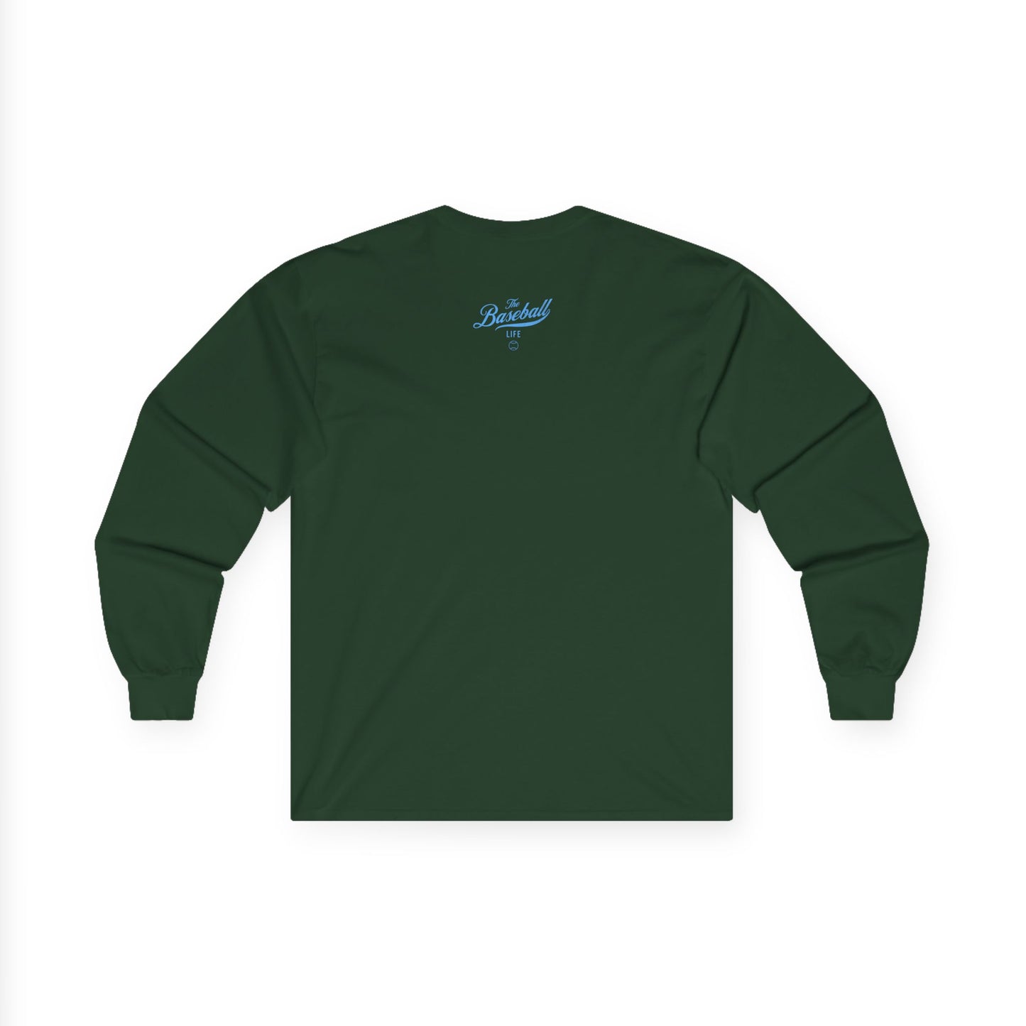 The Baseball Life Long Sleeve T-Shirt_Carolina Blue Print