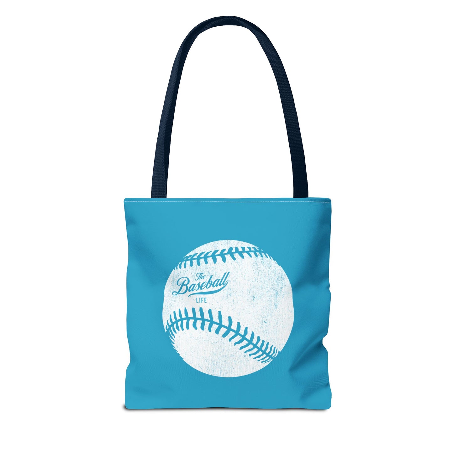 Weathered Baseball Tote Bag_Turquoise