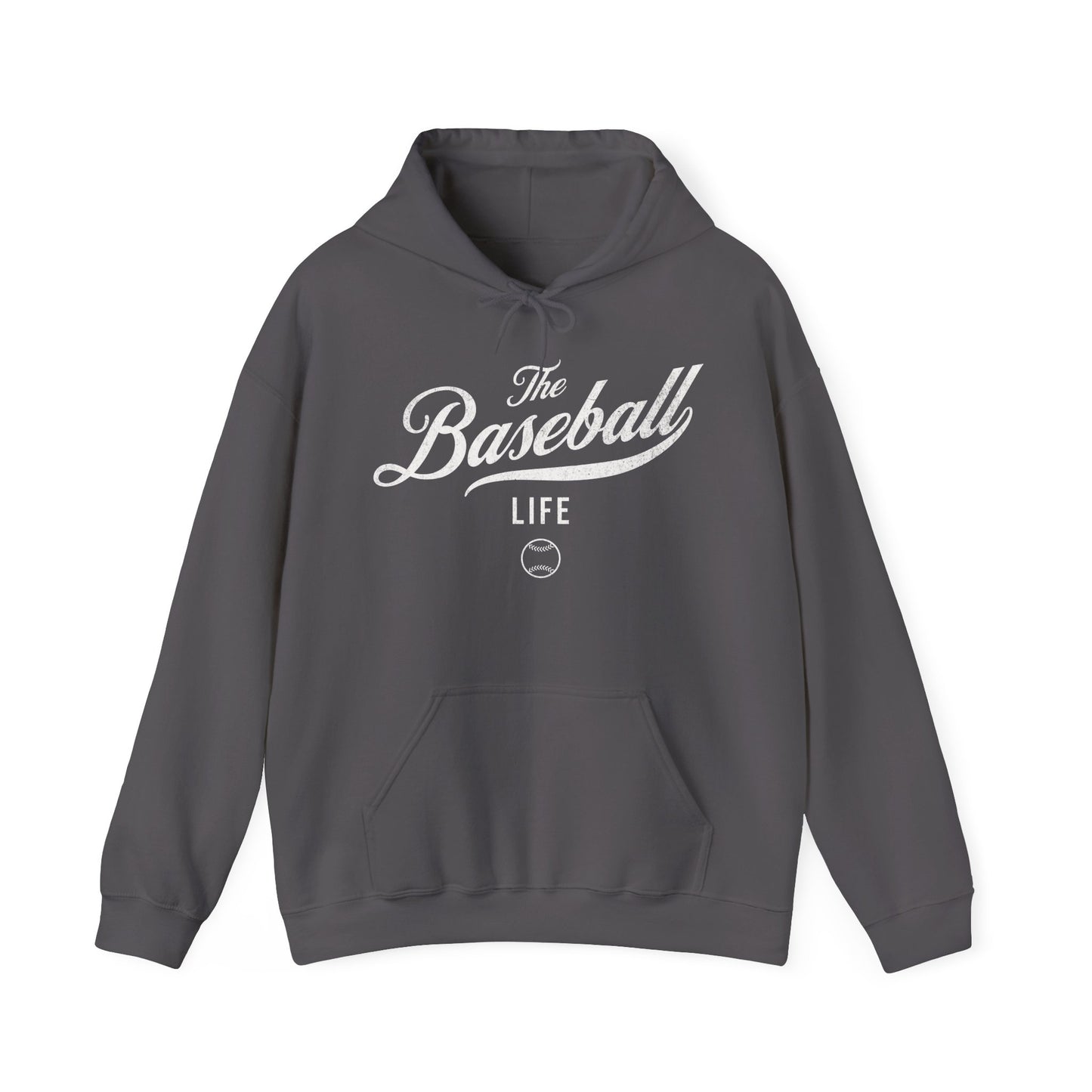 The Baseball Life Hoodie_White Print