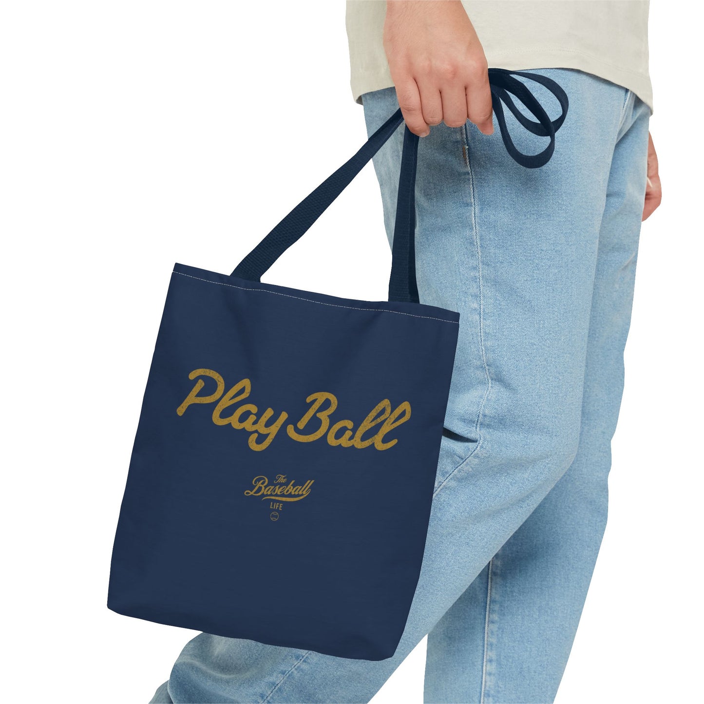 Play Ball Tote Bag_Old Gold Print
