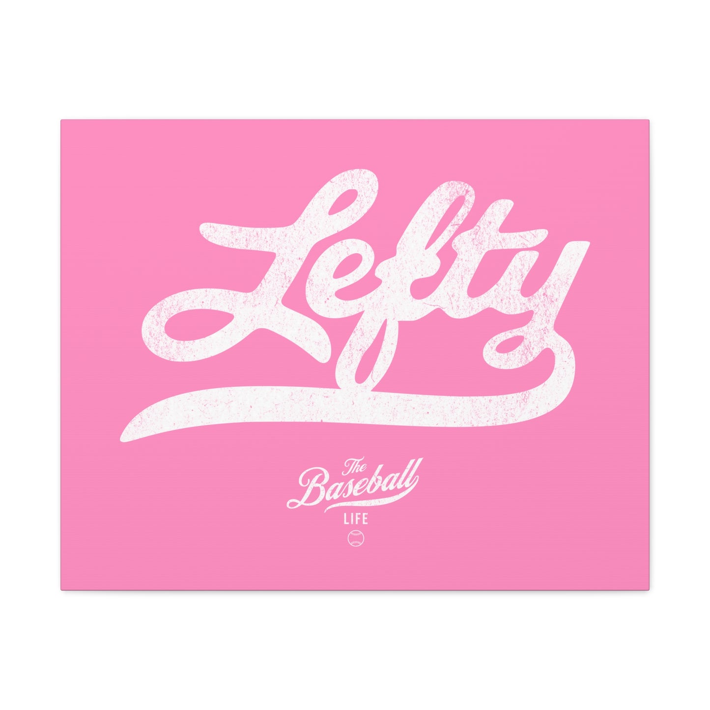 Lefty Wall Art Canvas_Bubble Gum Pink