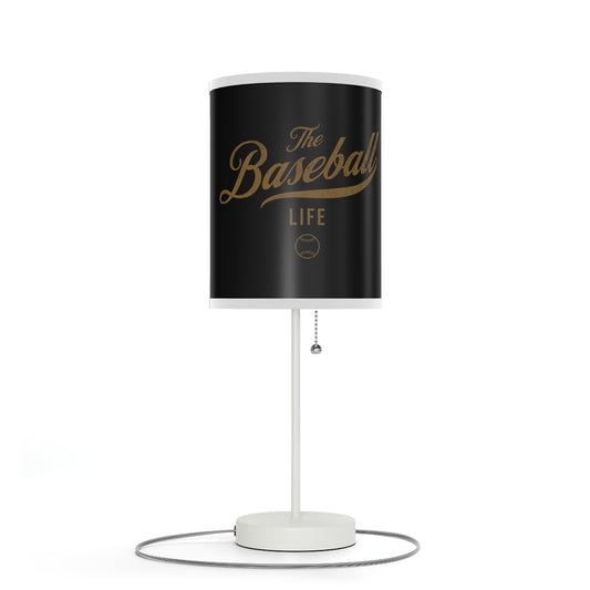 Table Lamp_Black w Old Gold Print
