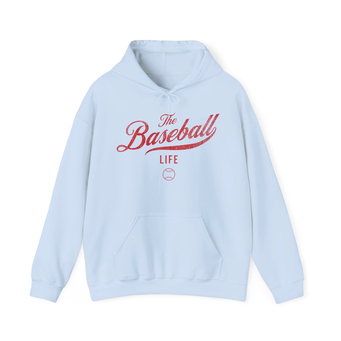 The Baseball Life Hoodie_Red Print