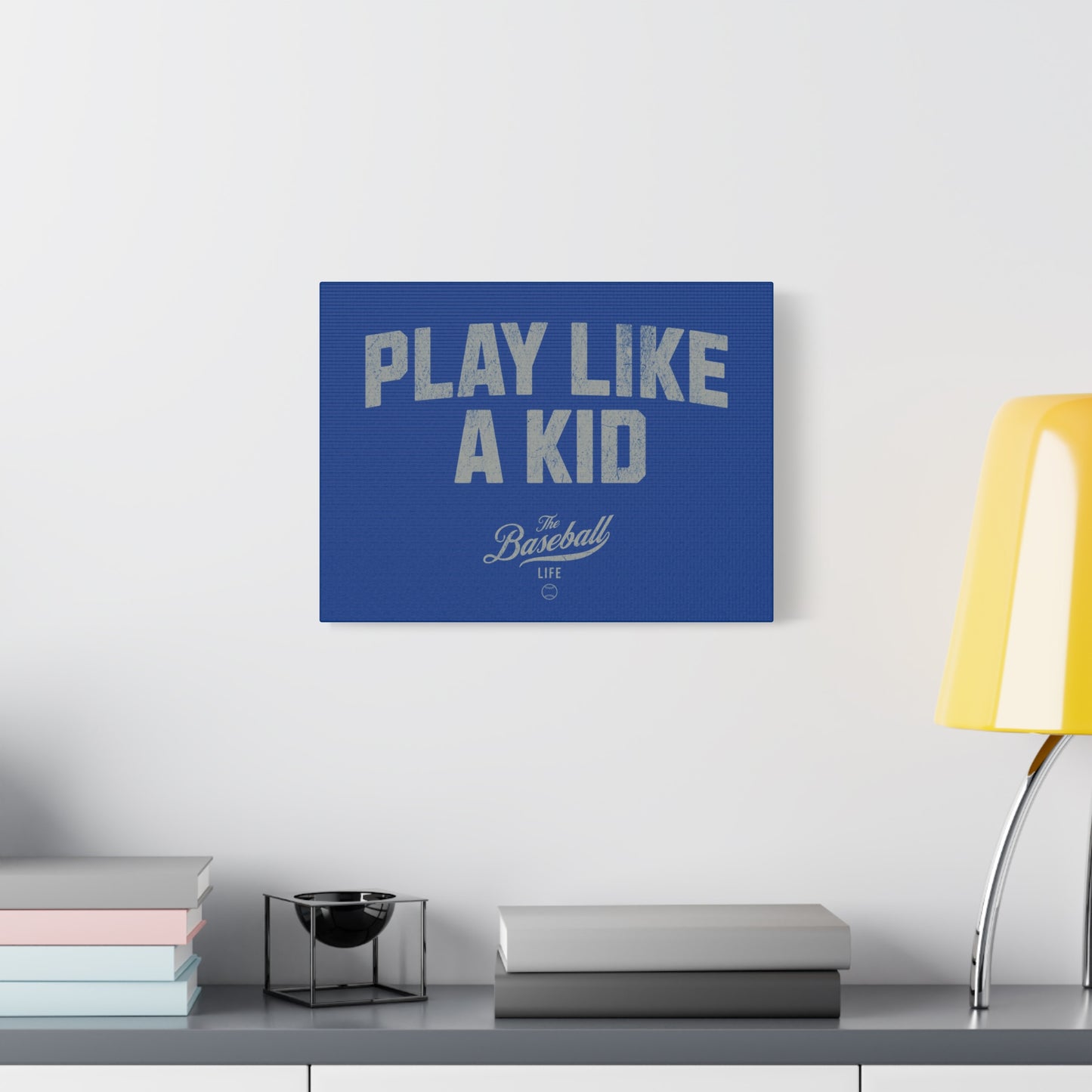 Play Like A Kid Wall Art Canvas_Royal Blue