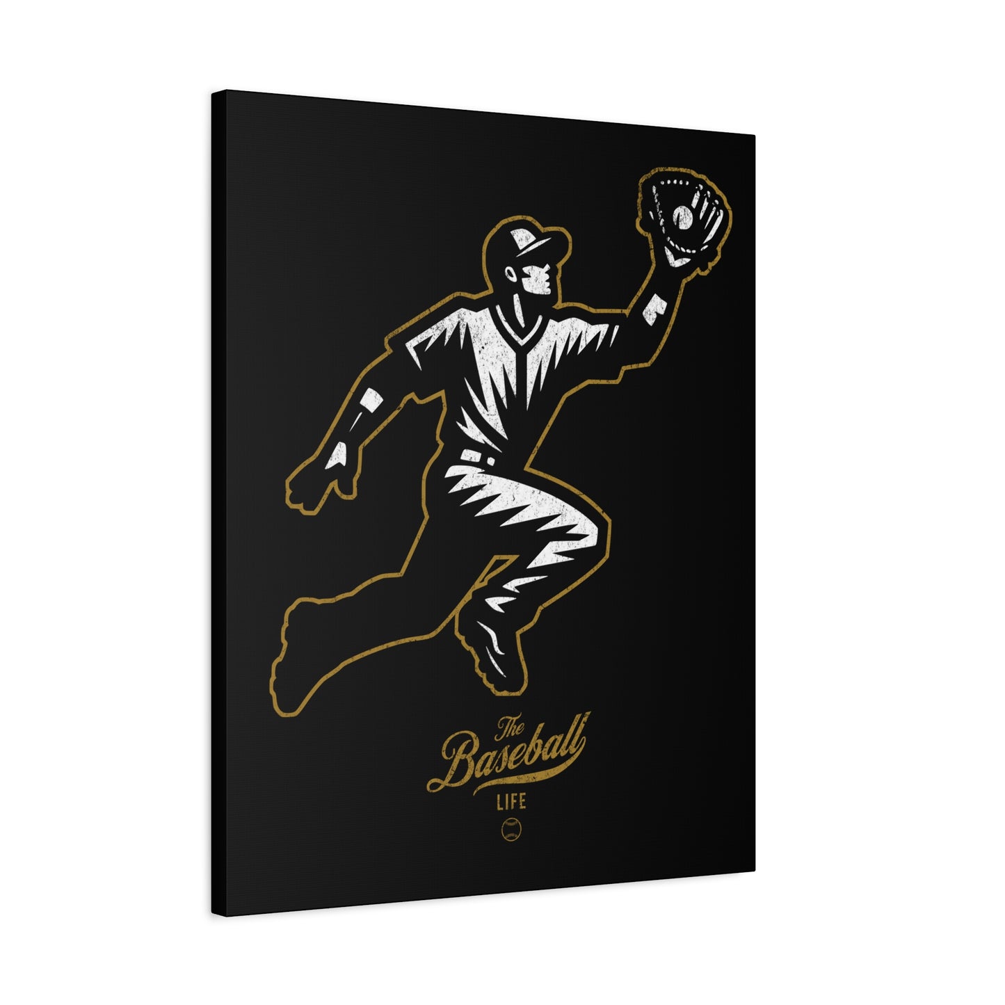 Player Icon Wall Art Canvas_Black