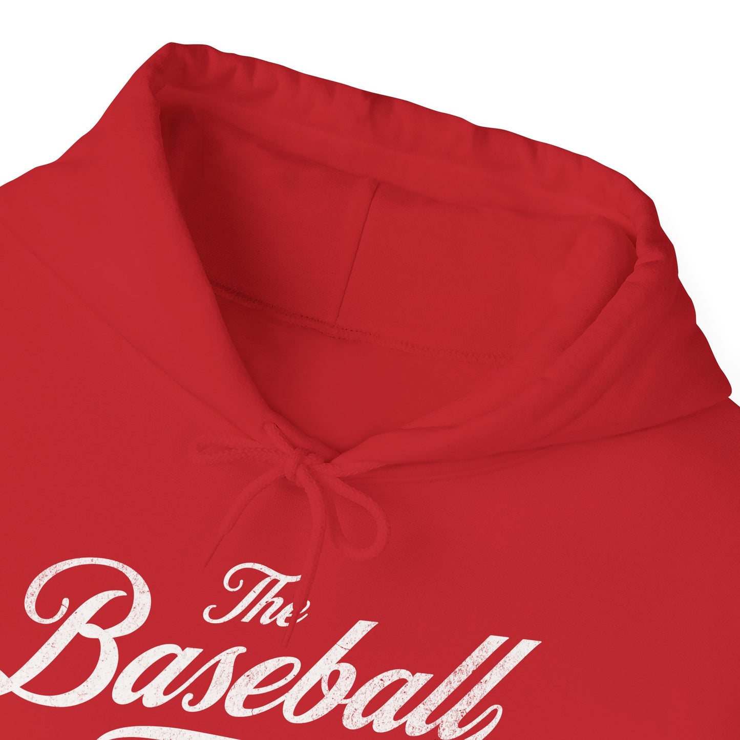 The Baseball Life Hoodie_White Print