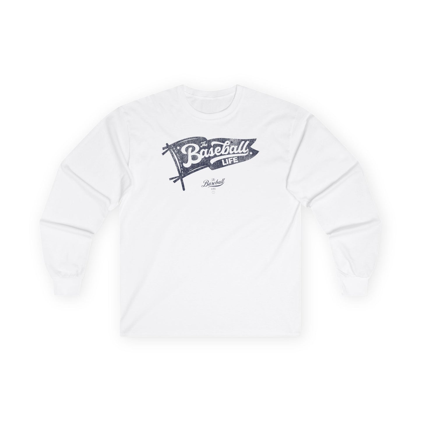 Classic Pennant_Navy Print Long-Sleeve