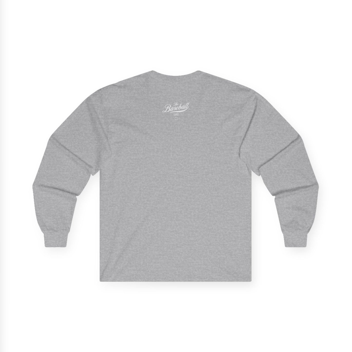 The Baseball Life Long Sleeve T-Shirt_White Print