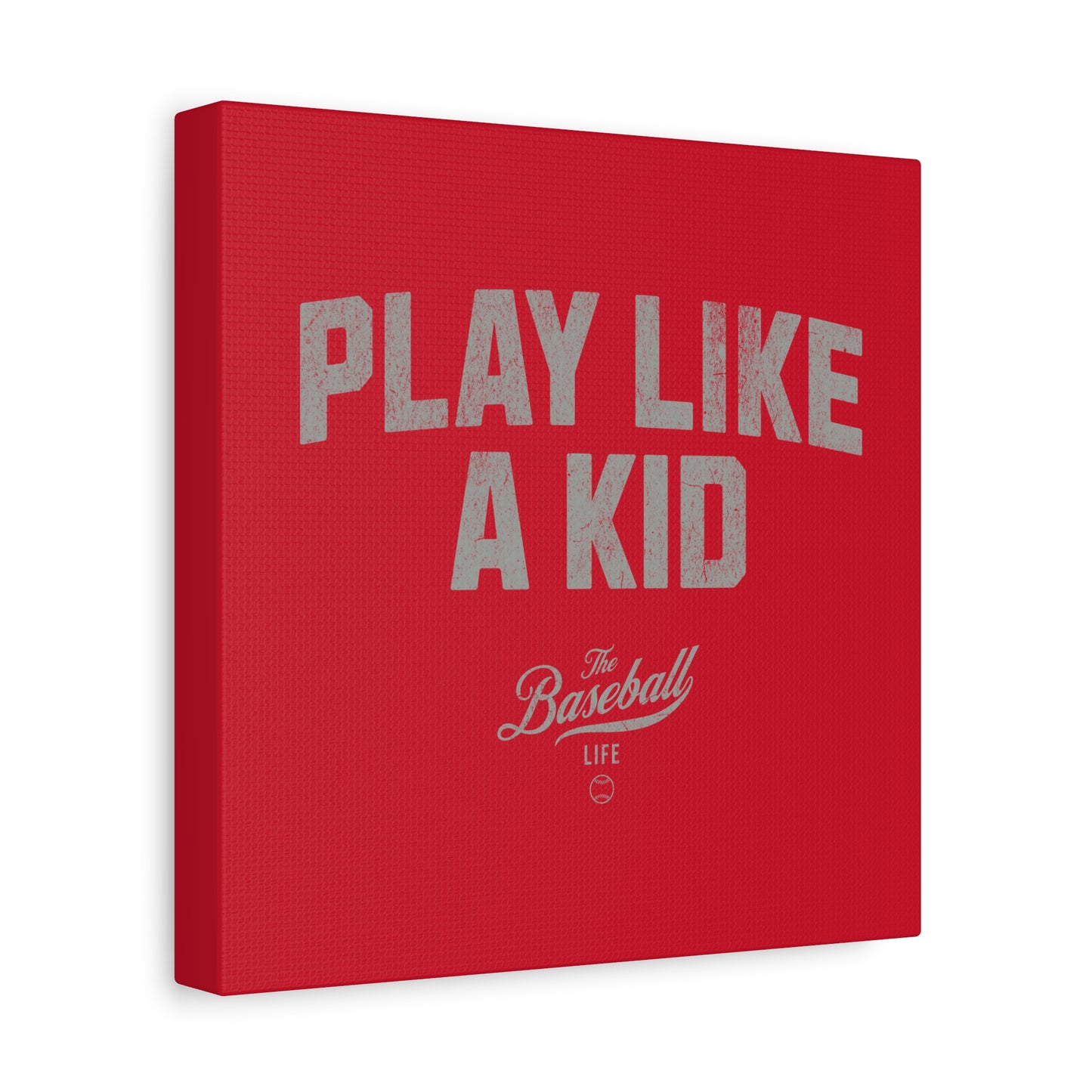 Play Like A Kid Wall Art Canvas_Red